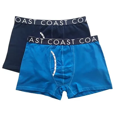 Coast Joe Long Boxer Trunk 2-Pack Cobalt/Navy • $39.95