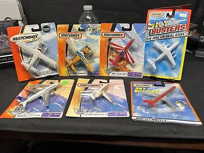 Mixed Lot Of 7 Matchbox Skybusters Planes (New Vintage - Unopened) • $39.53