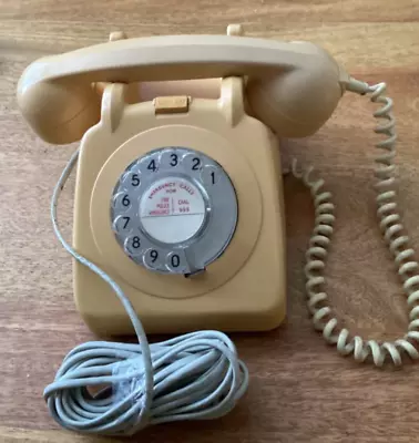 Vintage Retro Rotary Dial Cream Telephone 706F PO FDI BATCH SAMPLED TSD 67/1 • £25