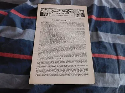 Grant's Bulletin U.F. Grant Magic Magician Magazine Release Vol 3 # 2 • $5.49