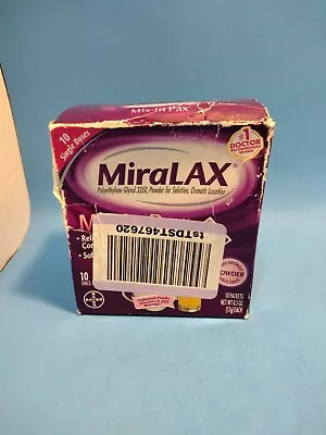 MiraLax Mix-In Pax 10 Packets - EXP. 07/2024 Sugar Free New Sealed • $19.75