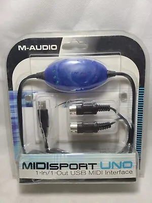 M-Audio MIDIsport UNO 1-in/1-out USB MIDI Interface 16 Midi Channels Brand New • $29.95