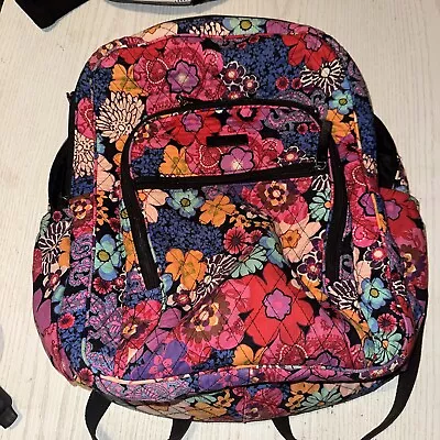 Vera Bradley Campus Backpack In Fiesta Floral Multicolor • $30