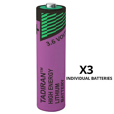 SL-760 - Tadiran SL-760 AA 3.6V Lithium Thionyl Chloride Batteries X 3 • £11.24