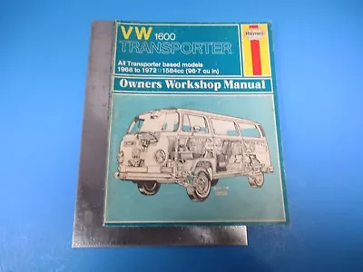 Vintage Volkswagen 1600 Owners Workshop Manual Transporter Models 1968 To 1972 • $10.19