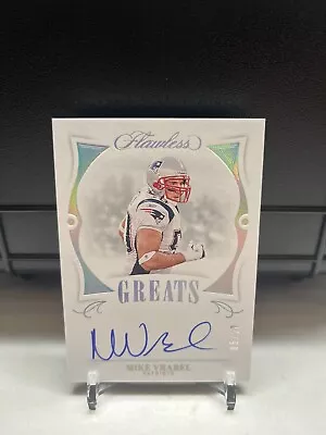 2020-21 Panini Flawless Mike Vrabel Greats Silver 05/20 On Card Auto Patriots • $75