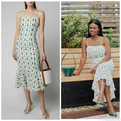 $139.99 • Buy STAUD Lychee Dress White Ivory Crudite Linen Size 4