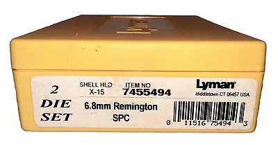 Lyman 7455494 6.8mm Remington SPC  2 Die Set Reloading Dies Preowned • $40