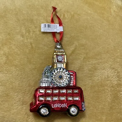 London Bus Eye Big Ben Gherkin Christmas Decoration Bauble Ornament • £14.99