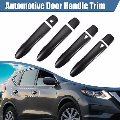 1 Set Automotive Door Handle Cover Trim For Nissan Rogue 2014-2019 Matte Black • $24.40