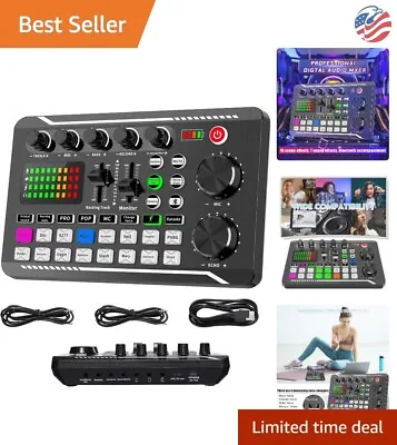 Professional Audio Mixer With DJ Mixer Effects And Voice Changer - Streaming/... • $79.99