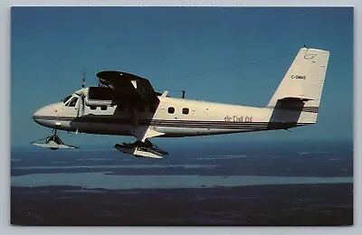 Air Tindi 1992 DeHavilland DHC-6 Twin Otter 300 C-GMAS Airplane Vtg Postcard P7 • $5.99