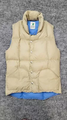 SIERRA DESIGNS (USA) Vintage 70's 80's Goose Down Quilted UL Hiking Vest Size S • $45