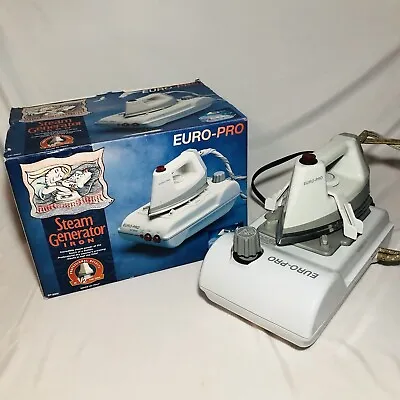 Euro-Pro EP8000 Professional Steam Generator Iron In Box • $95.99