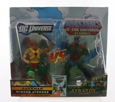 DC Universe Vs. MOTU Classics HAWKMAN STRATOS Figure 2 Pack Exclusive NEW NIP • $79.95