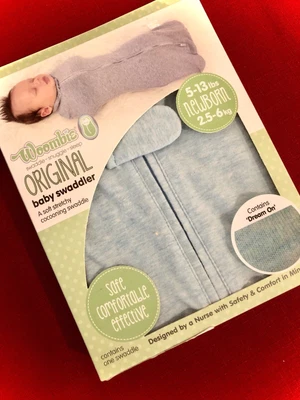 $21.95 • Buy NIB *WOOMBIE* Original Swaddler Sleep Sack Blue NEWBORN 0-3 Mo 5-13 Lbs