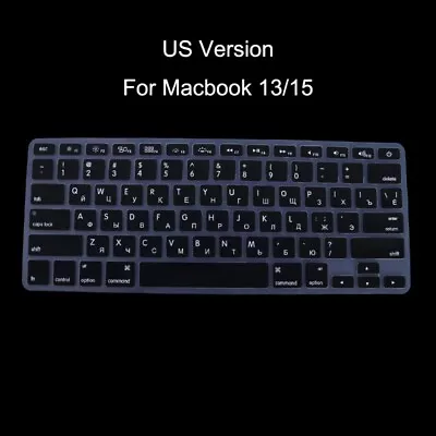 US Version Russian Keyboard Silicone Skin Cover For Macbooks Air Pro 13'' 15'' • £3.37