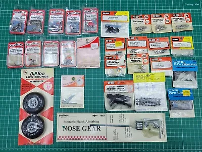 RC Model Airplane 28 Piece PARTS LOT DUBRO SIG GREAT PLANES CARL GOLDBERG FUTABA • $16