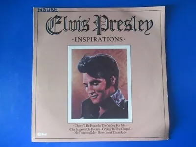 ELVIS PRESLEY - INSPIRATIONS 1980 K-TEL Vinyl 12  LP Record #3 • $18