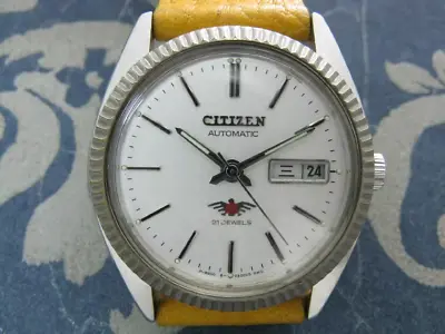 Citizen 36mm Day/Date Japanese Dual-calendar Automatic Men's Watch 8205 Movement • $225