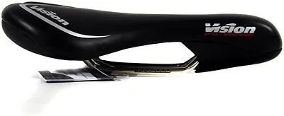 NEW Vision TechTri Gel Aero Saddle Titanium Rails Black • $49.95