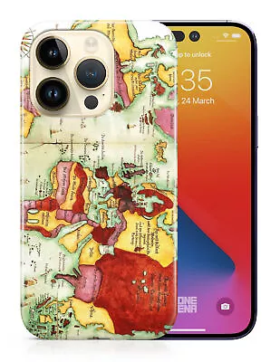 Case Cover For Apple Iphone|old World Map Sketch Art #1 • £6.25