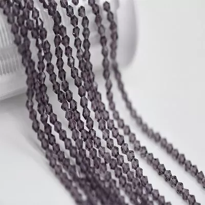10 Strand 3mm 4mm Crystal Clear Bicone Beads Jewelry Making DIY Necklace • $8.91
