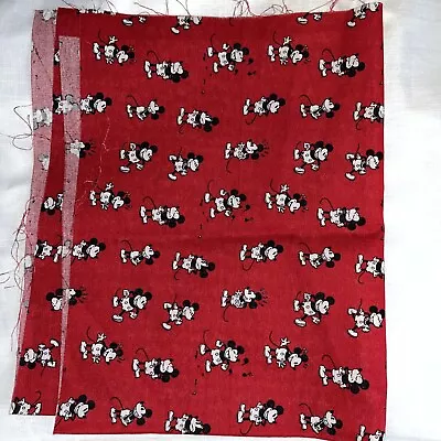 Disney Mickey Mouse Cotton Fabric Fat Quarters • £1.50