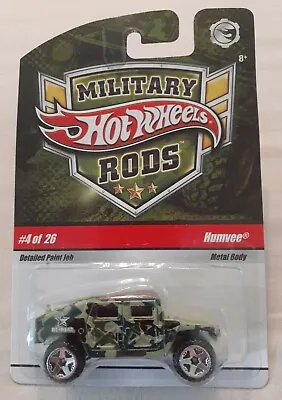 HOT WHEELS MILITARY RODS Humvee #4 2008 • $13.99