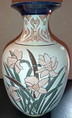 £44.99 • Buy Rare Early Vintage Lovatts Langley Ware Art Pottery Sgraffito Daffodil Vase