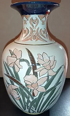 £44.99 • Buy Rare Early Vintage Lovatts Langley Ware Art Pottery Sgraffito Daffodil Vase