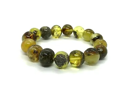 Unique AMBER BRACELET Natural Baltic Amber Oval Round Beads Polished 20g 10375 • £55.21