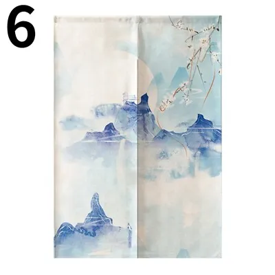 Chinese Doorway Curtain Noren Room Divider Hanging Drape Tapestry Kitchen Home • $41.59