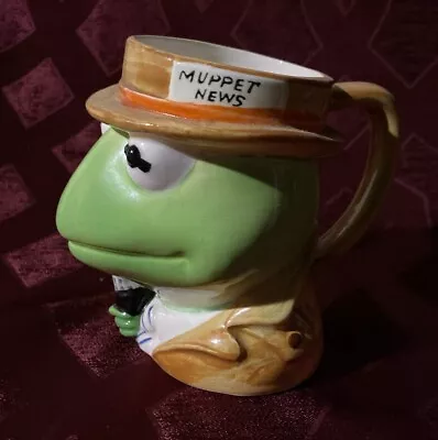 Vintage Kermit The Frog Muppet News Mug Sigma Hand Decorated  • $24