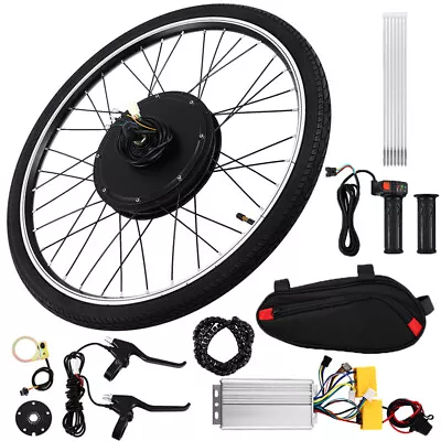 $219.99 • Buy EBike Front Rear Wheel Electric Bicycle Motor 48V 26  Cycling Hub Conversion Kit