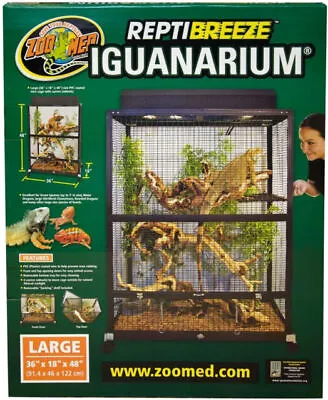 Zoo Med ReptiBreeze Iguanarium Habitat:Dimensions: 36 L X 18 W X 48 H • $610.98
