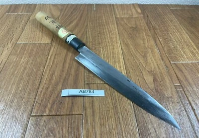$63.98 • Buy Japanese Chef's Kitchen Knife Yanagiba Vintage SAKAI From Japan 163/308mm AB784