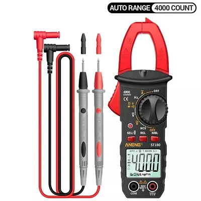 Digital Multimeter Tester AC DC Voltage RMS Amp Clamp Meter Auto Range Handheld • $18.99