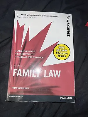 Law Express: Family Law: Uk Edition (Law Express) By Herring Jonathan Book The • £4