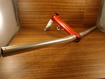 1993 MTB Kalloy Flat Handlebar + Marin Lite Quill Stem By Sameness 25.4 Mm • $46