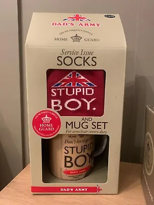 Dad's Army Stupid Boy Socks & Mug Set - New Gift Collectable Memorabilia • £7