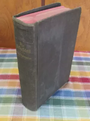 Vintage Die Bibel Die Heilige Schrift By Dr Martin Luthers German Bible    #6980 • $29.99