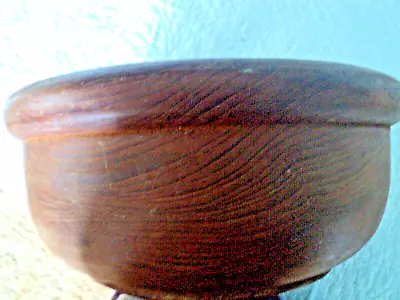 Unique Rimmed Heavy Duty Large VTG Wooden Salad Bowl 11.5  Unmarked • $8.99