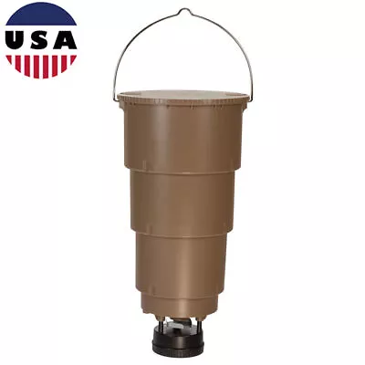 Hanging Deer Feeder W/ Adjustable Digital Timer Plastic Tapered Bucket 5 Gal New • $86.92