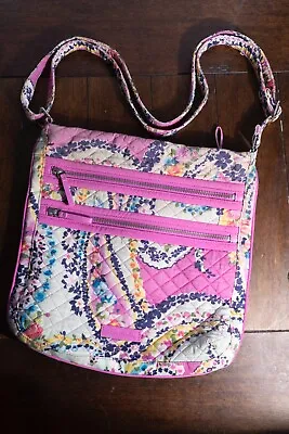 Vera Bradley Iconic Mailbag Crossbody Bag Wildflower Paisley • $19.99