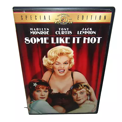 Some Like It Hot DVD Marilyn Monroe 1959 Movie Widescreen Black & White • $7.99