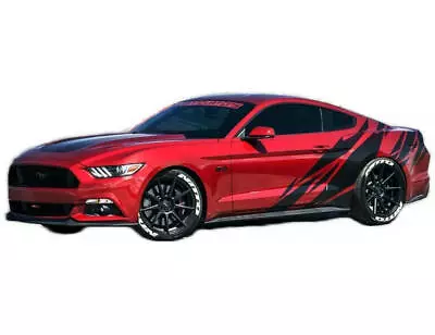 Graphic Vinyl Stripe Side Door Car Sticker Kit For Ford Mustang Trunk Side Decal • $75.19