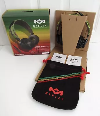 New Open Box! Marley Jammin' Collection Revolution On-ear Headphones Em-jh023-rv • $59.99