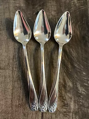 (3) 1847 Rogers DAFFODIL Silverplate Grapefruit Citrus Spoons ~ 6  • $19.99