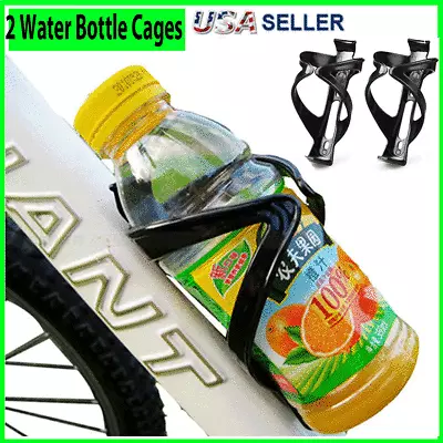  2X Bike Water Bottle Cage Holder Mount Bicycle Cycling Drink Cup Polycarbonate  • $5.99